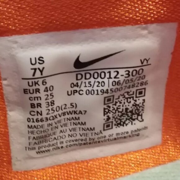 Nike Freak 2 GS Basketball - DD0012 300 - Green / Pistachio - 7Y / Women's: 8.5 - Picture 7 of 9